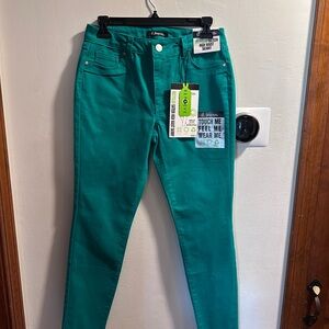 d. jeans Teal High-Rise Skinny Jeans